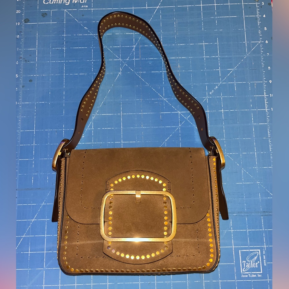 Tory Burch Suede Studded Sawyer bag